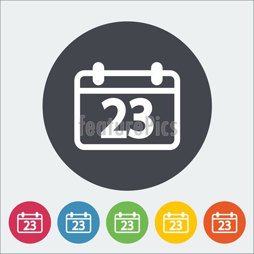 500x500 Emblems And Symbols Calendar Flat Icon