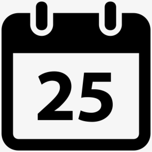 310x310 Black White Android Calendar