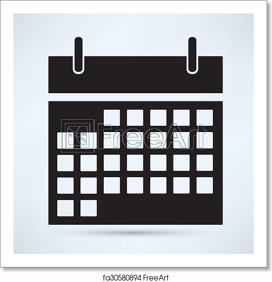 561x581 Free Art Print Of Calendar Icon Freeart