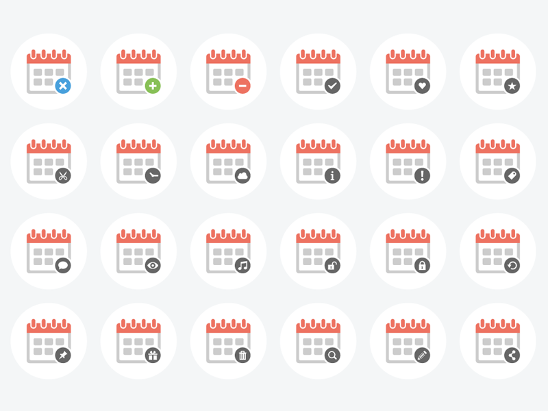 800x600 Free Calendar Icons