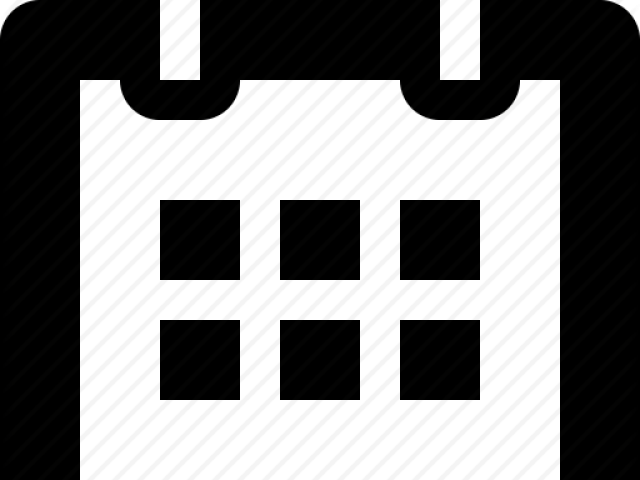 640x480 Hd Calendar Icons Black And White