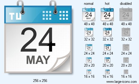 464x280 Calendar Icon Image Large Factory Icons