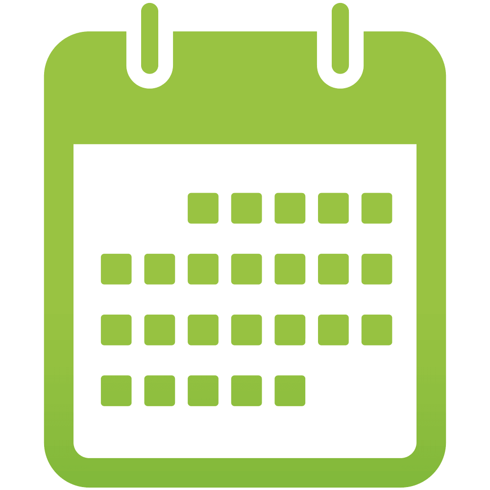 Calendar Green Icon Png 1000x1000 Calendar Green Icon Png