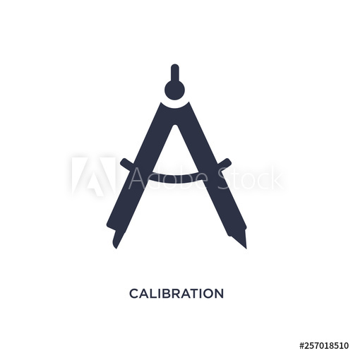 500x500 Calibration Icon On White Background Simple Element Illustration