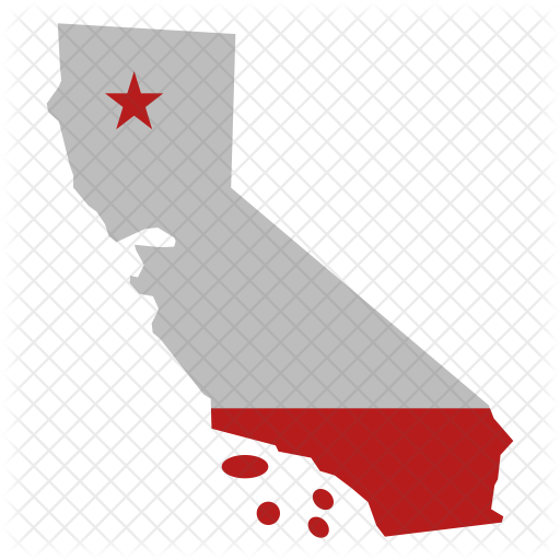 512x512 California Icon Of Flat Style