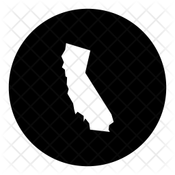 256x256 California Icon Of Glyph Style