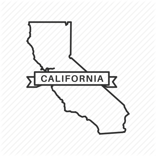 512x512 America, American State, Borders, California, Map, State, Usa Icon