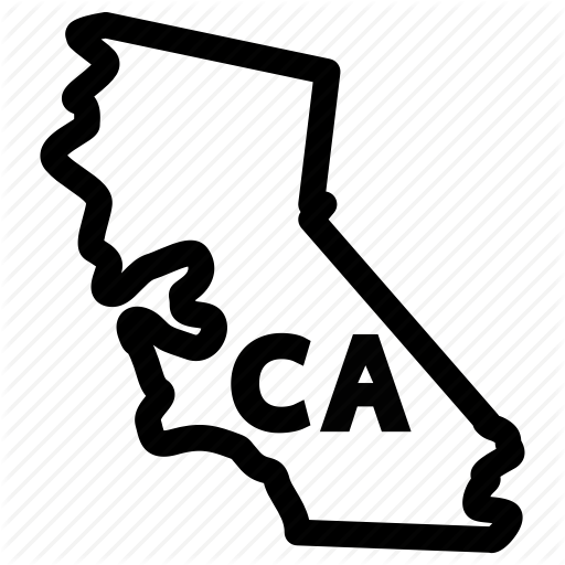 512x512 Ca State, California, California Map, California State Icon