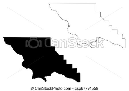 450x319 San Luis Obispo County, California Map Vector San Luis Obispo