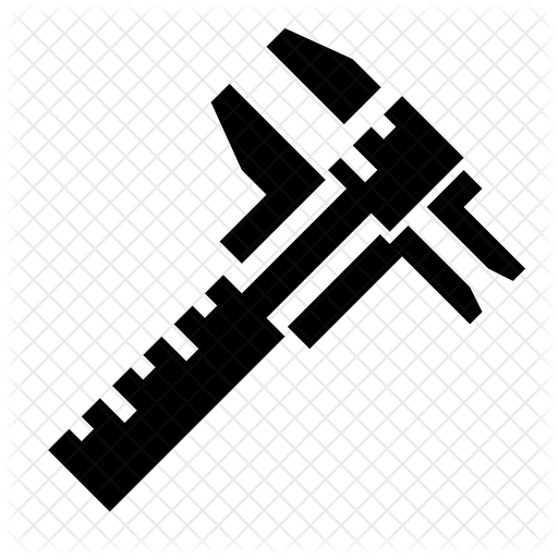 512x512 Caliper Icon Of Glyph Style