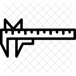 256x256 Caliper Icon Of Line Style