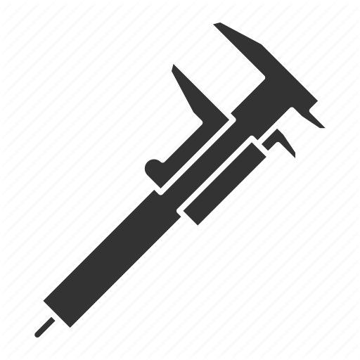 512x512 Construction Tool, Measure, Slide Gauge, Vernier, Vernier Caliper Icon
