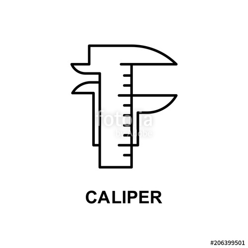 500x500 Caliper Icon Element Of Measuring Instruments Icon With Name