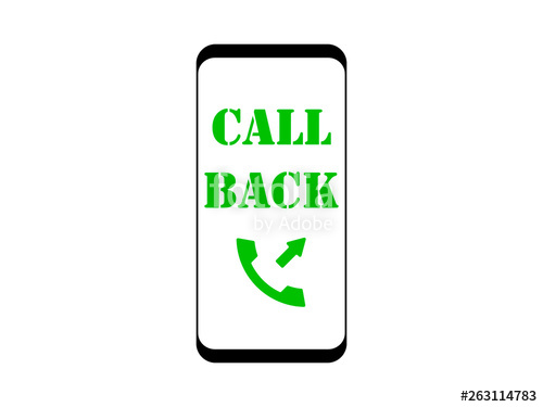 500x375 Mobile Phone Icon We Will Call You Back, Call Back Vector