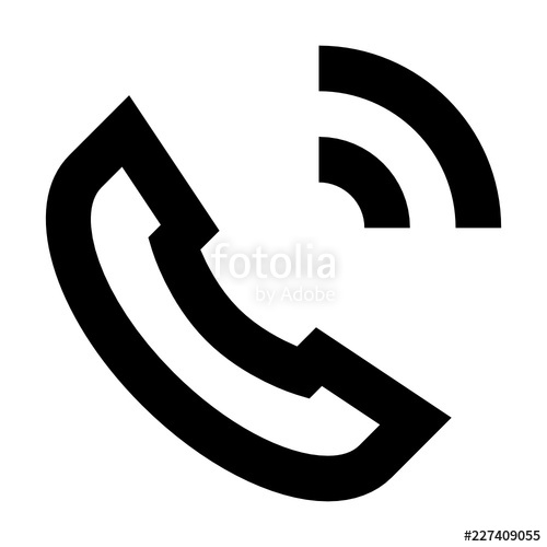 500x500 Phone Callback Incomming Contact Gui Web Vector Icon Stock Image
