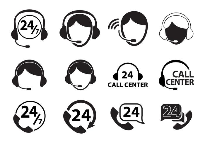 Call Center Icon Set 700x490 Call Center Icon Set