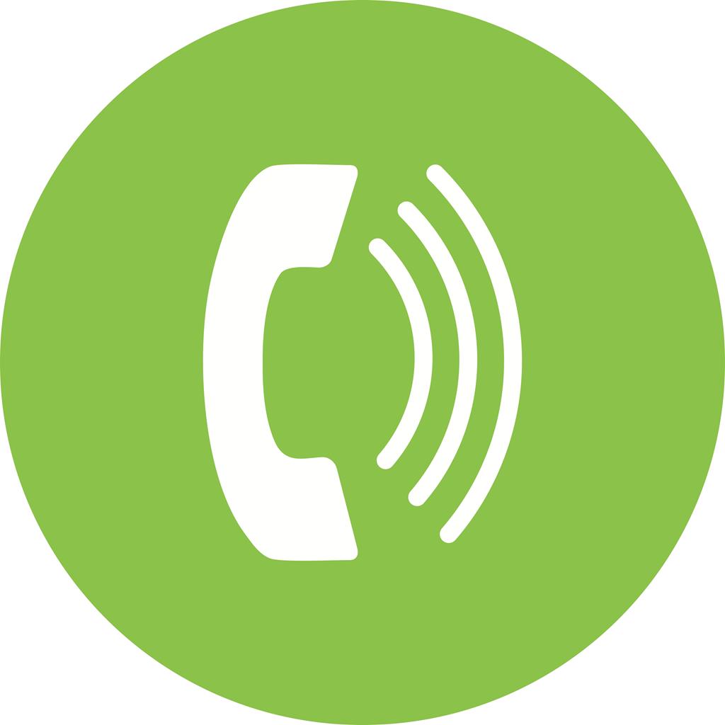 1024x1024 On Going Call Flat Round Icon