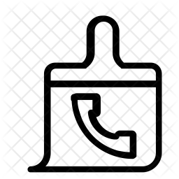 256x256 Clean Call Log Icon Of Line Style