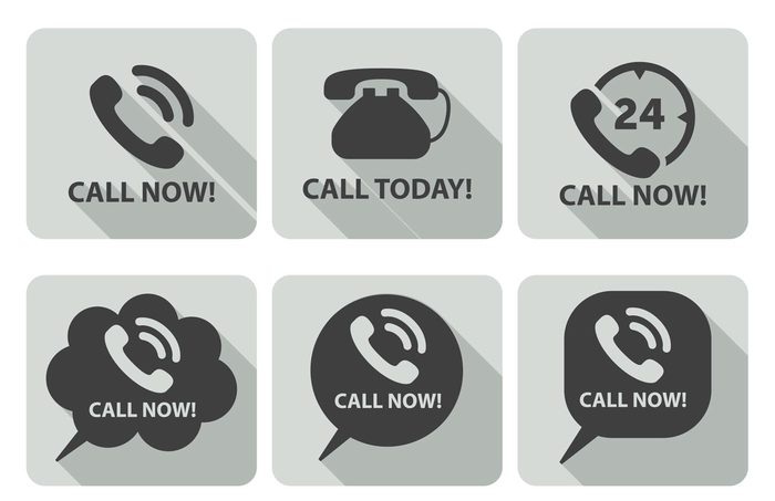 700x453 Call Now Icon Set