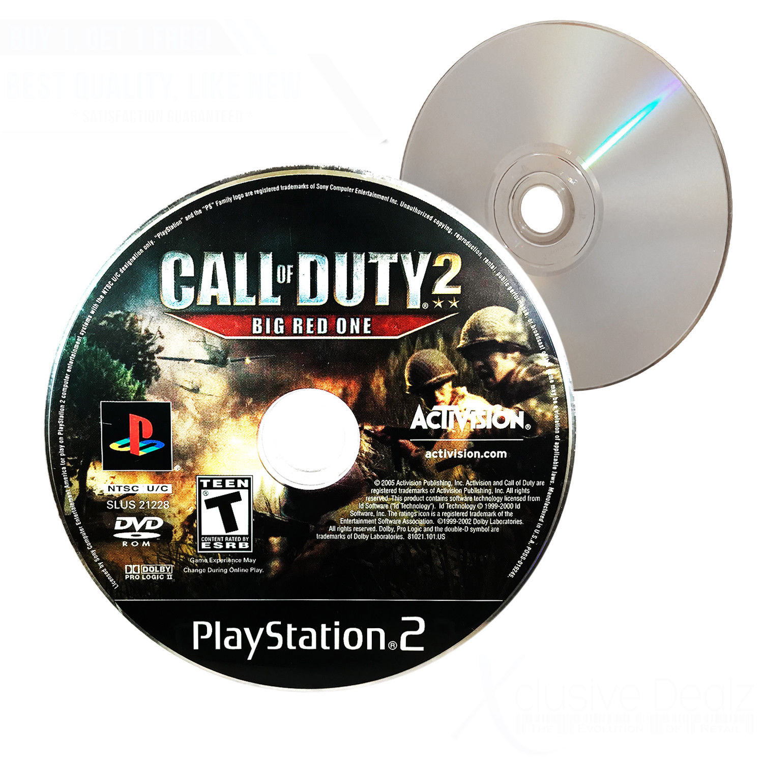 1500x1500 Nearly New Call Of Duty Big Red One Slus Game