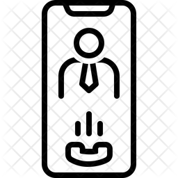 256x256 Caller Id Icon Of Line Style