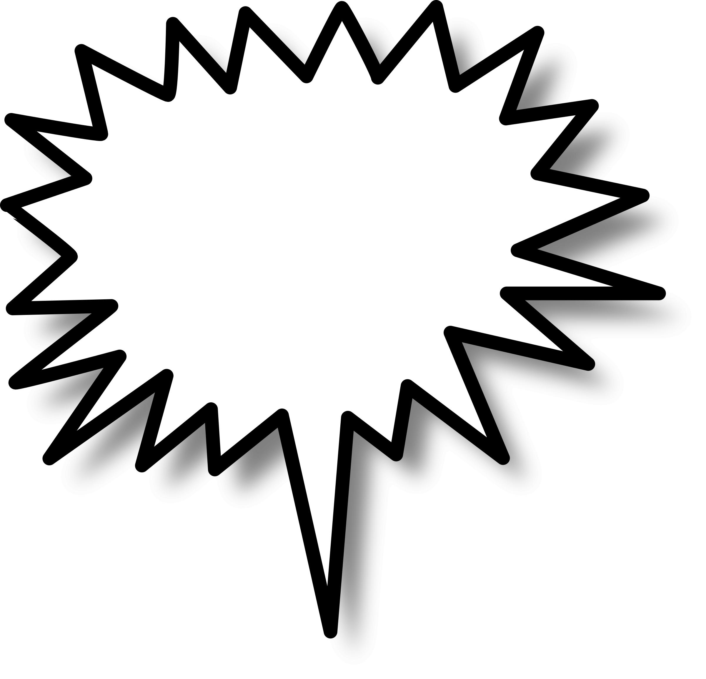 2400x2307 Callout Star Center Icons Png