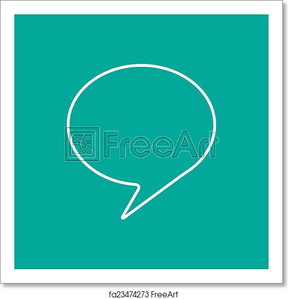 561x581 Free Art Print Of Vector Callout Icon Vector Flat Callout