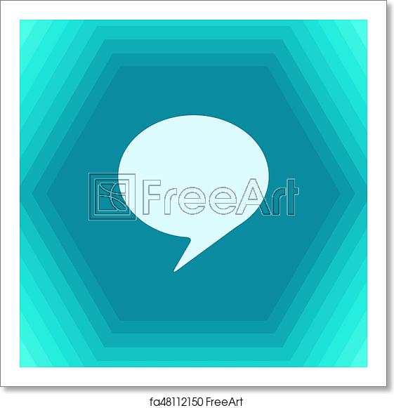 561x581 Free Art Print Of Vector Callout Icon Vector Flat Callout Icon
