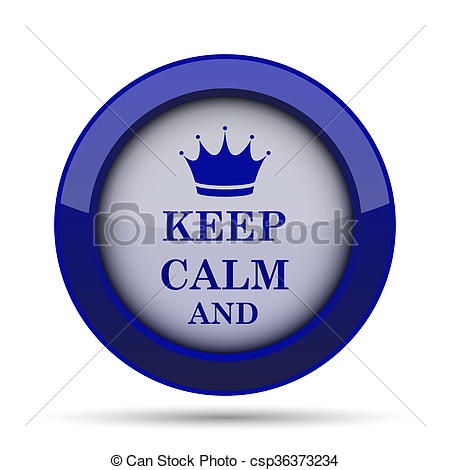 450x470 Keep Calm Icon Internet Button On White Background