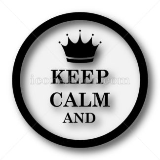 324x324 Keep Calm Simple Icon Keep Calm Simple Button