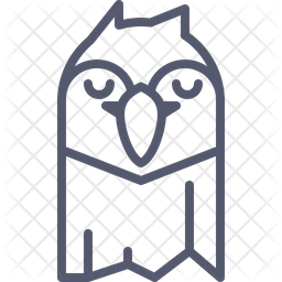 256x256 Parrot Calm Icon Of Line Style