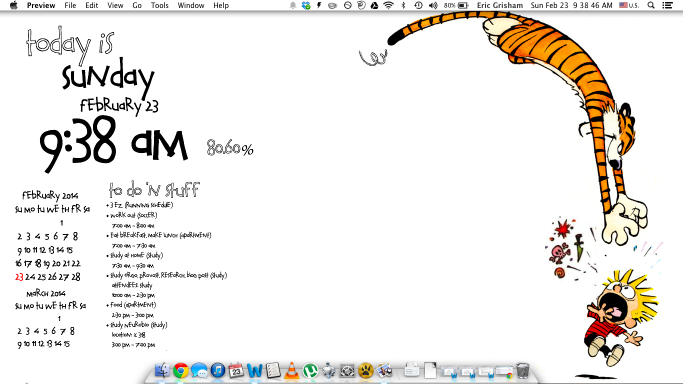 1366x768 Calvin And Hobbes Geeklets