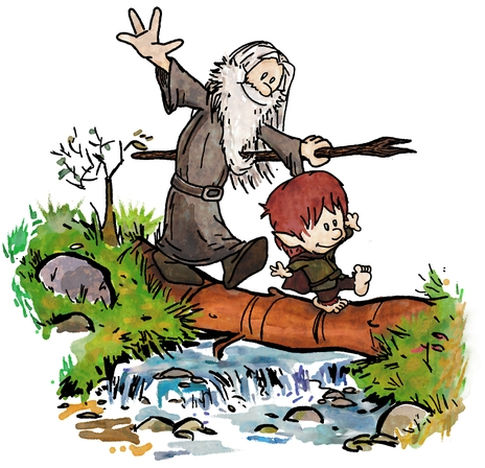 485x468 Calvin And Hobbes Log Bridge Parodies Know Your Meme