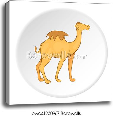 Camel Icon, Cartoon Style, Canvas Print Barewalls Posters 382x390 Camel Icon, Cartoon Style, Canvas Print Barewalls Posters