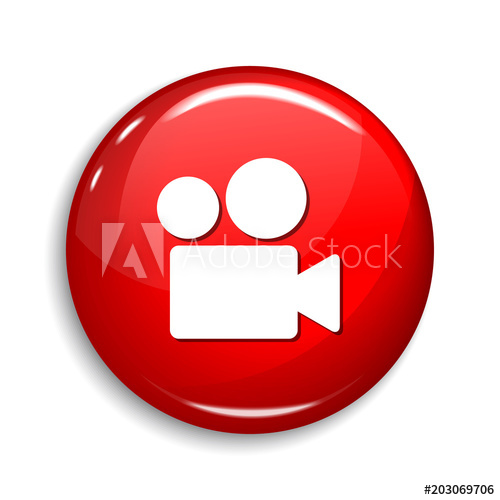 500x500 Camera Round Vector Web Element Circular Button Icon Design