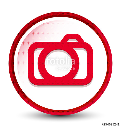 476x500 Camera Icon Misty Frozen Red Round Button Stock Image And Royalty