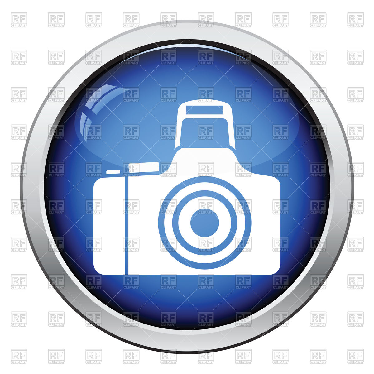 1200x1200 Glossy Button Design Of Photo Camera Icon Vector Image Of Icons