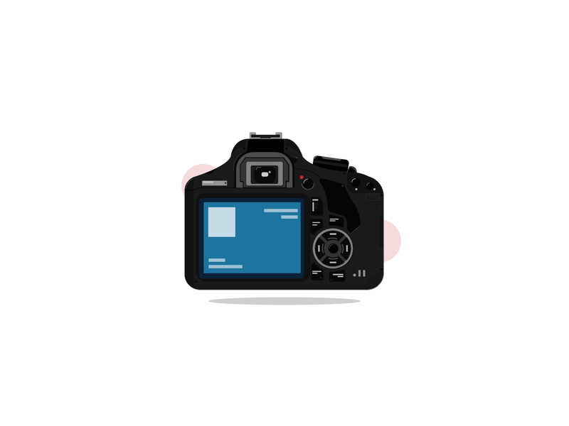 800x600 Dslr Camera Icon Illustration