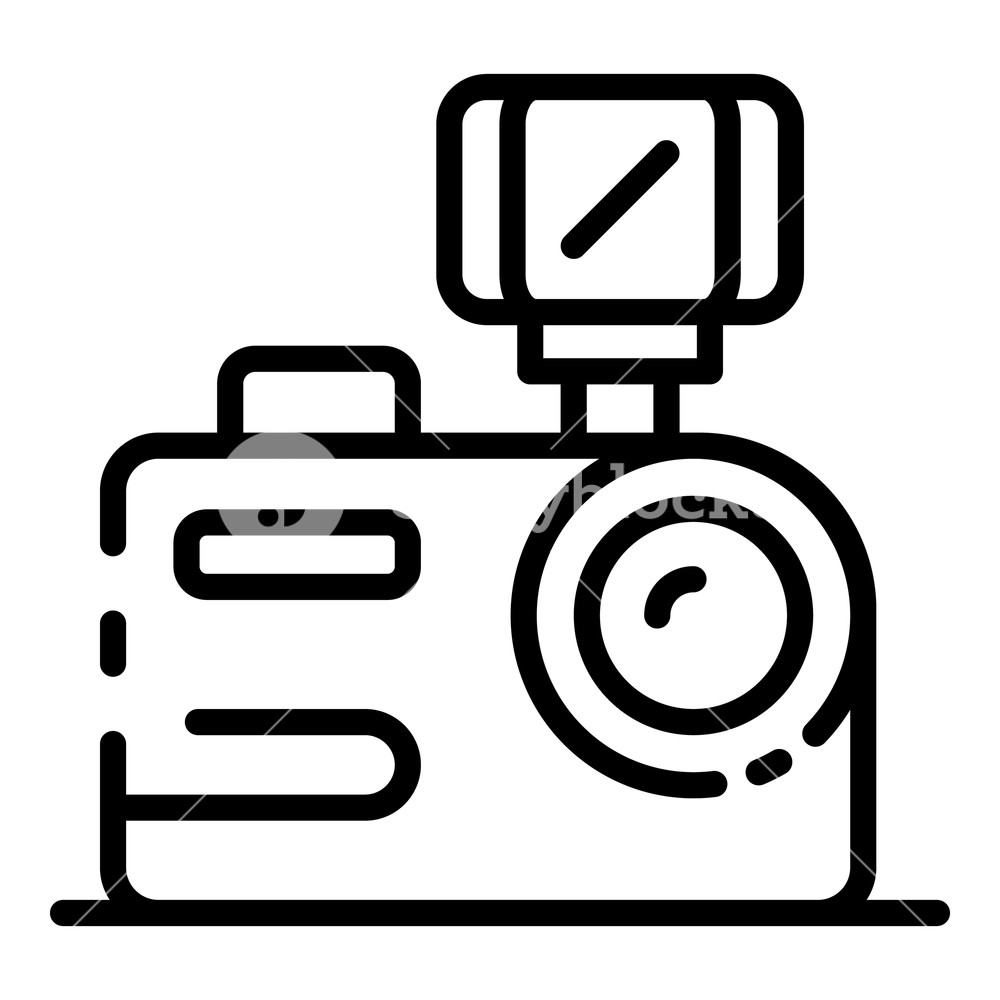 Camera With Flash Icon Outline Camera With Flash Vector Icon 1000x1000 Camera With Flash Icon Outline Camera With Flash Vector Icon