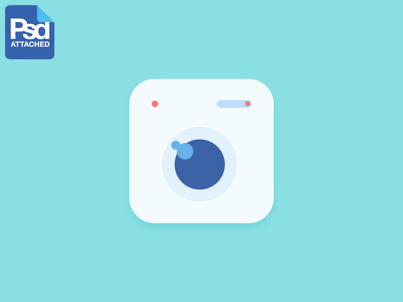 Free Camera App Flat Icon 800x600 Free Camera App Flat Icon