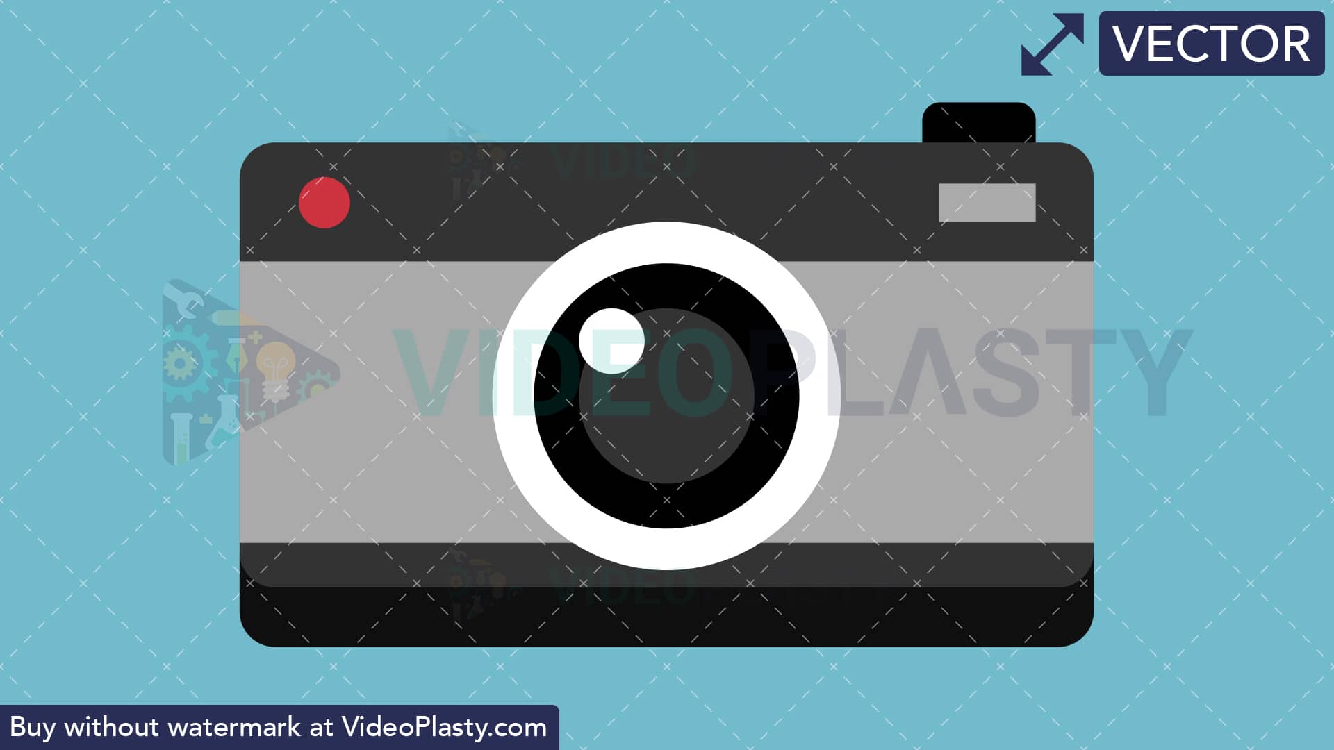 Camera Flat Icon 1920x1080 Camera Flat Icon