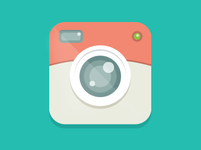 Camera Flat Icon 400x300 Camera Flat Icon