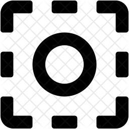 256x256 Camera Focus Icon Of Glyph Style