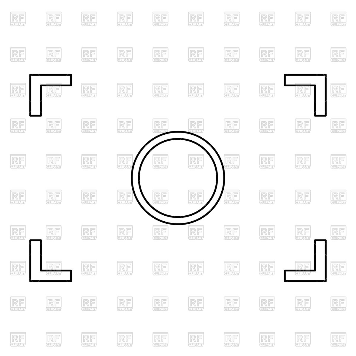 1200x1200 Camera Focus Black Color Icon Vector Image Of Icons And Emblems