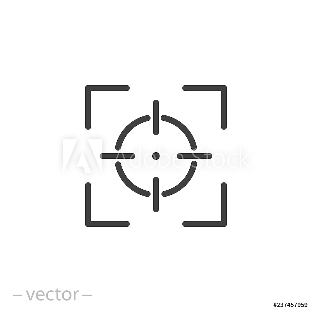 1000x1000 Photo Art Print Camera Focus Icon Vector Europosters