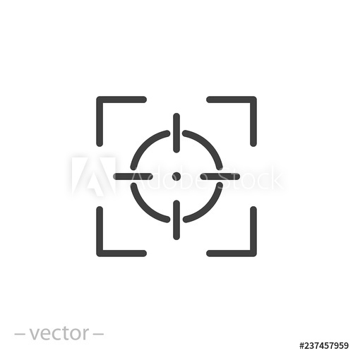500x500 Camera Focus Icon Vector