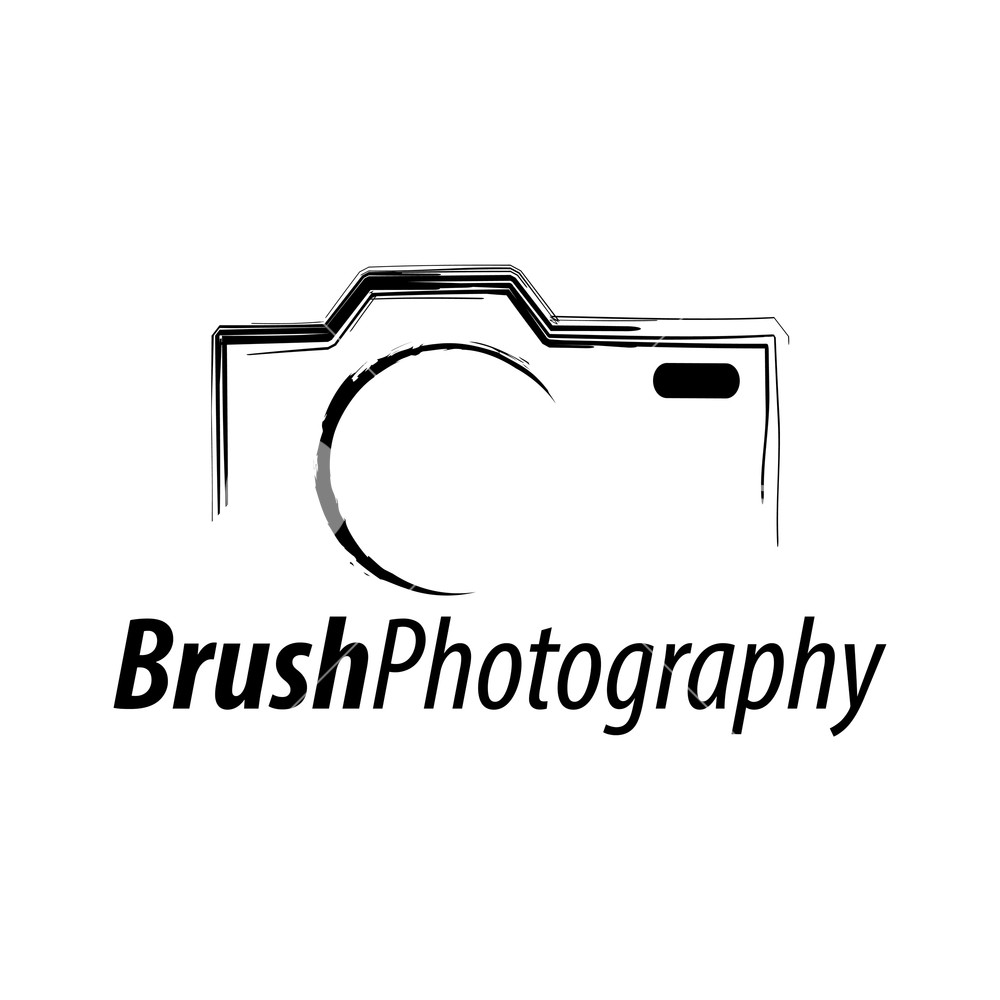1000x1000 Brush Photography Abstract Illustration Camera Icon Logo Concept