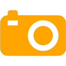 256x256 Orange Compact Camera Icon