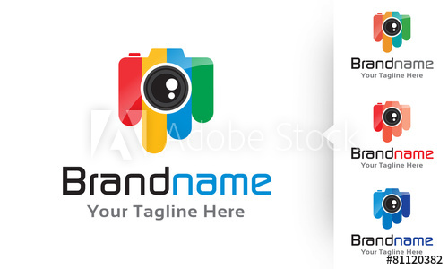 500x300 Color Camera Icon Logo