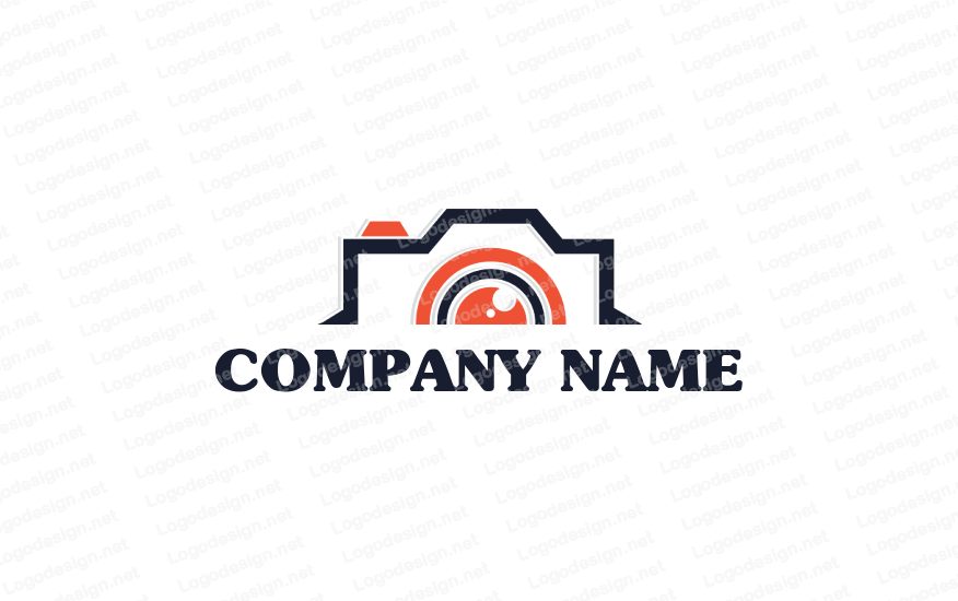 876x550 Camera Icon With Lens Logo Template